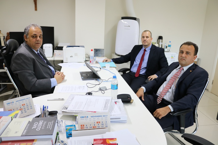 Juiz Luiz Moura, Delegados da PF, Carlos Alberto e Alex Chagas