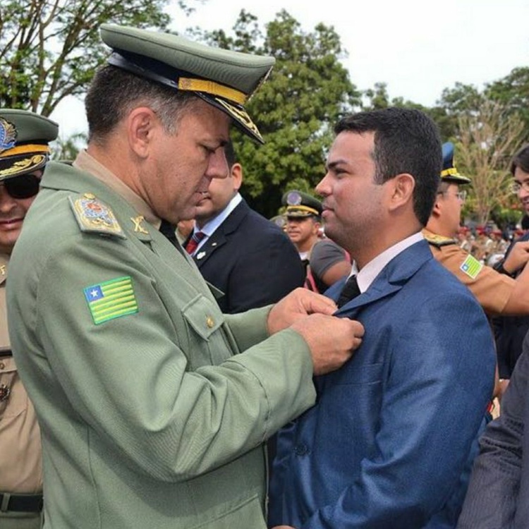 Juiz Carlos Alberto Bezerra Chagas e Comandante da PM/PI Cel. Carlos Augusto