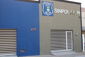 Sede do sindicato dos agentes penitenciários do Piauí - Sinpoljuspi (Foto: Pauta Judicial/Telsirio Alencar)