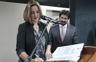 Solenidade de Posse da conselheira Maria Tereza Uille Gomes.