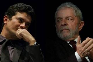 Lula e Sergio Moro.