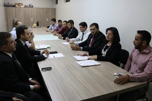 Reunião da Ordem dos Advogados do Piauí e Prefeitura de Teresina. (Foto: Reprodução)