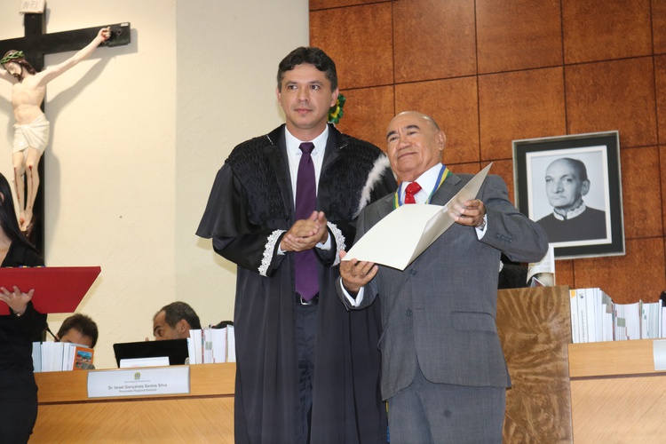 Desembargador José Ribamar Oliveira e o Juiz Eleitoral Astrogildo Assunção.