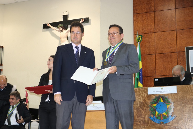 Desembargador Sebastião Martins e o Presidente da AMAPI Dr. Thiago Brandão