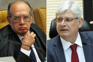 PGR diz que ministro é padrinho de casamento da filha de Barata Filho e que esposa de Gilmar atua em escritório do qual os empresários são clientes. Ministro nega impedimento. (Foto: reprodução/G1)