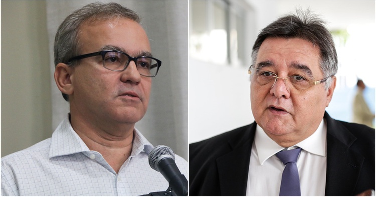 Prefeito Firmino Filho (PSDB) e o superintendente da Strans,