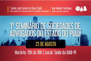 Seminário de sociedade de advogados no Piauí (Foto: reprodução/ascom)