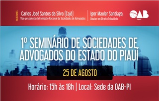 Seminário de sociedade de advogados no Piauí