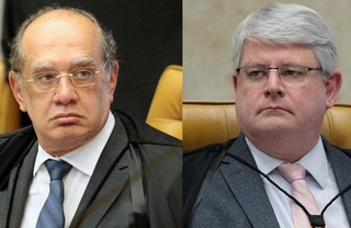 Gilmar Mendes e Rodrigo Janot, respectivamente.