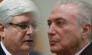Janot e o presidente Temer