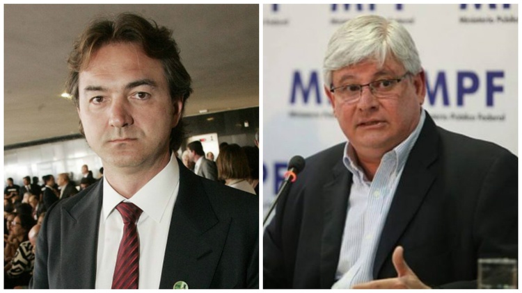 Joesley Batista e Rodrigo Janot, respectivamente.