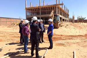 Visita as obras do novo prédio do TJ (Foto: Ascom TJ-PI)