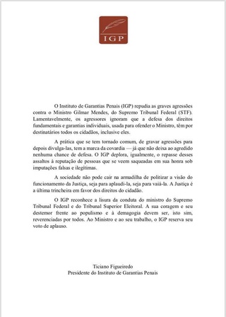 Em outro ponto, o IGP destaca que esse tipo de gravação 