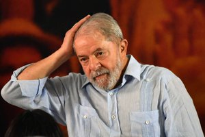 O ex-presidente Luiz Inácio Lula da Silva (PT), que foi proibido de deixar o país (Foto: Nelson Almeida/AFP)