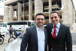 Talmy Júnior e Fábio Veloso: situaçãoXoposição prontos para o embate eleitoral. (Foto: TELSÍRIO ALENCAR/PAUTAJUDICIAL)