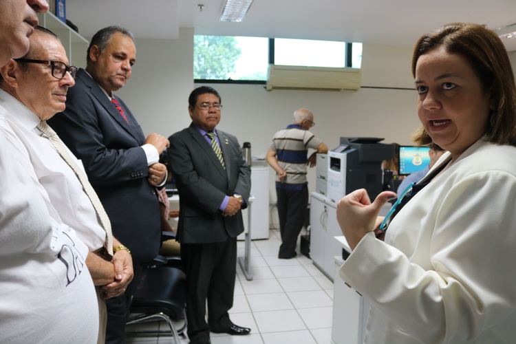 Valdeci Cavalcante, Delegada Vanda, Juiz Luiz Moura e o desembargador James Pereira