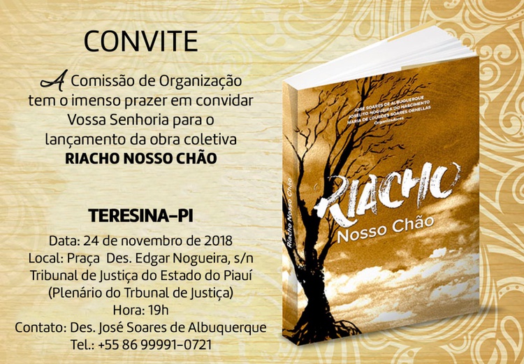 Cancelado o lançamento do livro que seria dia 24/11.