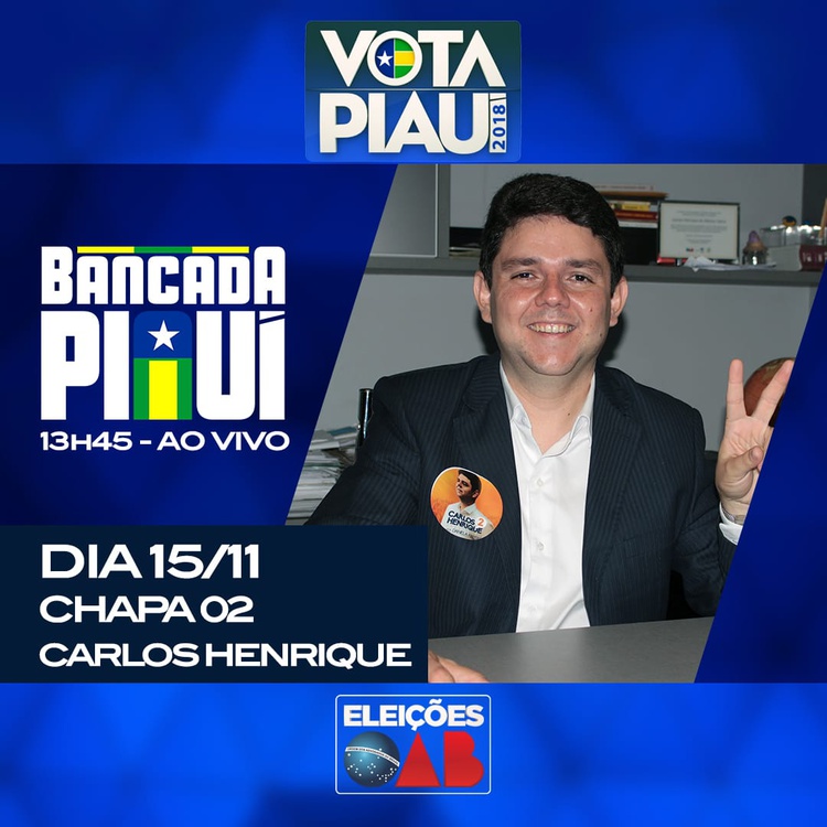 Vale apena vê de novo para que não paire dúvidas entre os advogados que ainda tem dúvidas para escolher o próximo presidente da OAB/PI.