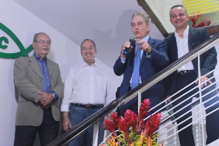 O pastor Everaldo presidente nacional do PSC também veio a Teresina