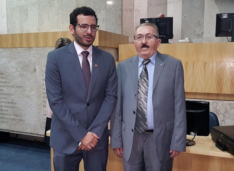 vereador Caio Miranda Nogueira, Presidente da Câmara Municipal de SP e o desembargador Edivaldo Moura