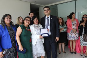 OAB/PI celebra o dia da mulher com nos fóruns trabalhista, central de Teresina e justiça federal (Foto: TELSÍRIO ALENCAR/PAUTA JUDICIAL)