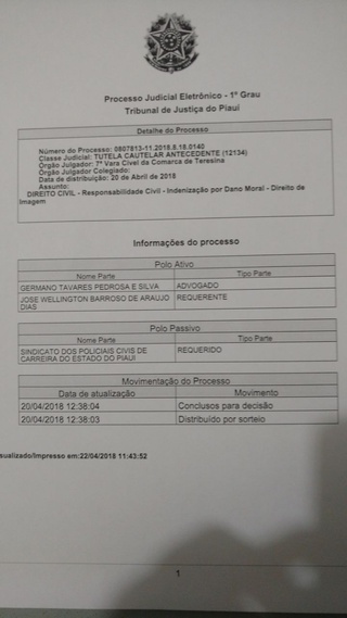 Ação contra sindicato tramita na 7ª vara cível de Teresina