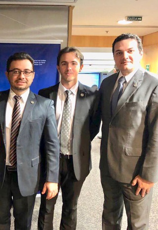 Na foto Celso Barros Neto e Talmy Tércio Júnior  em Brasilia