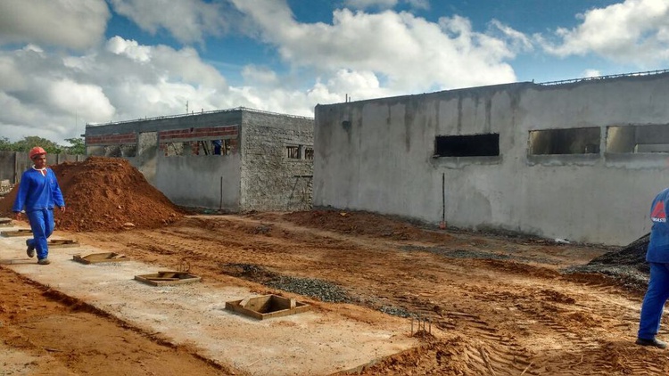 Obras do novo Fórum de Pedro II