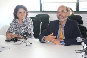 Professora Adriana Ferro da Camilo Filho e o Juiz Vidal de Freitas Filho (Foto: TELSÍRIO ALENCAR/PAUTAJUDICIAL)