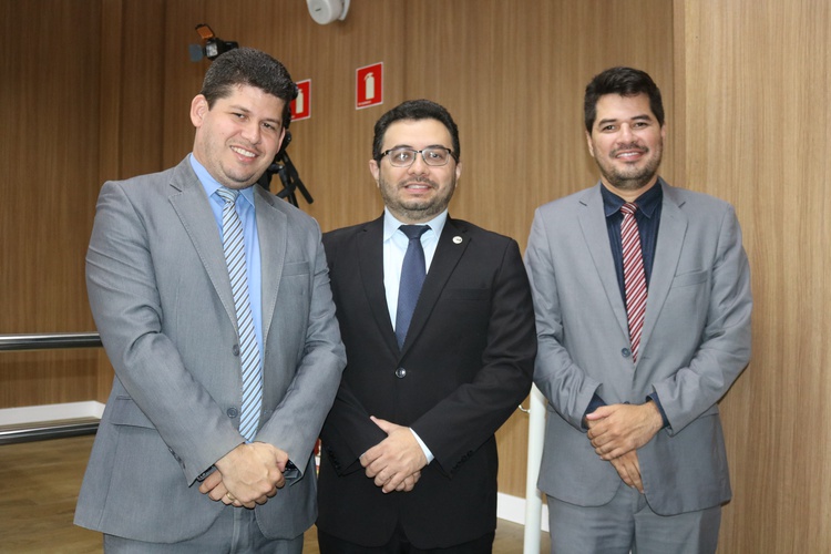 Advogados Talmy Tercio, Thiago Amorim e Diêgo