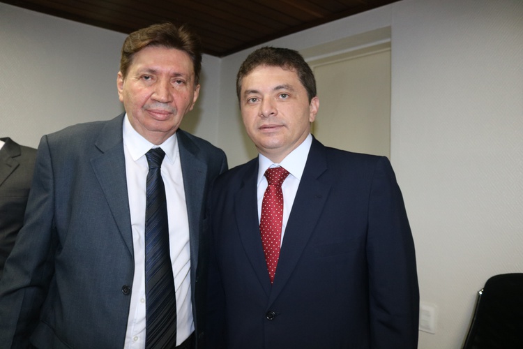 Desembargador Olímpio Galvão e o ex-presidente da OAB/PI Willian Gguimarães
