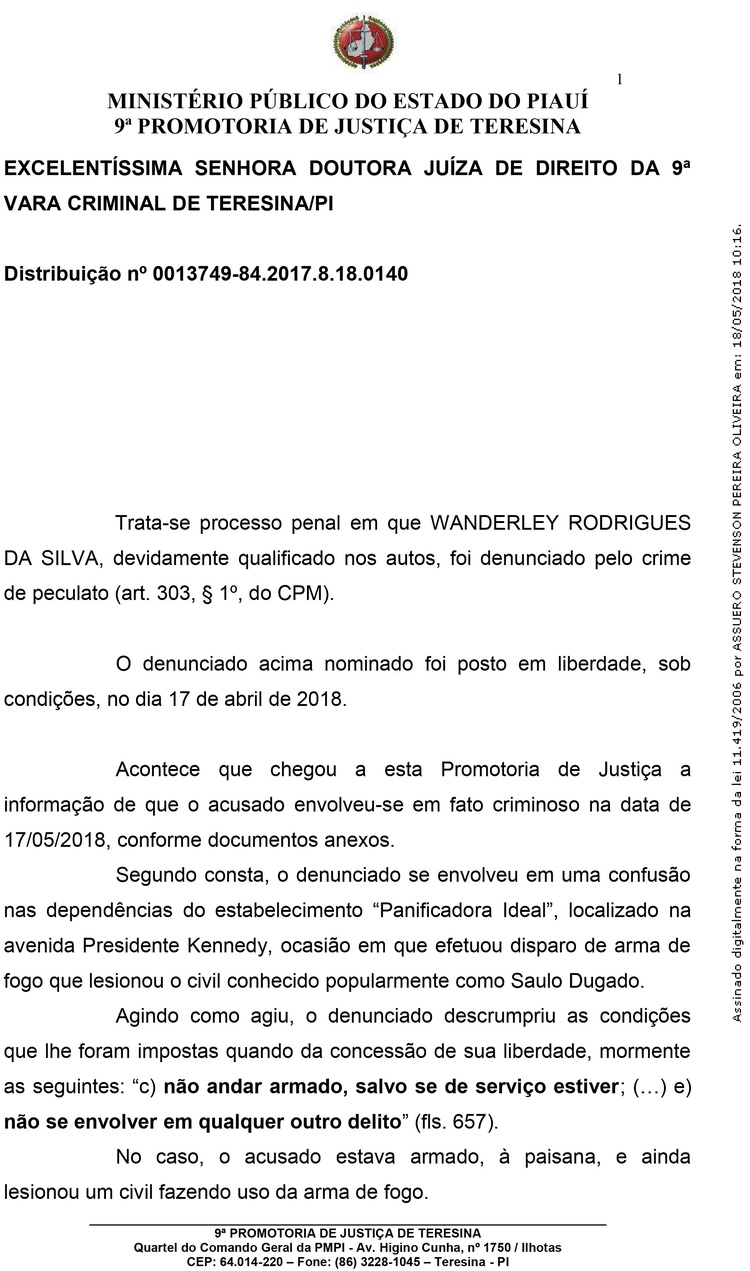 O MP quer a revocação da liberdade concedida ao Cabo R. Silva