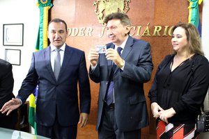 Posse do desembargador Olimpo Galvão no TJ/PI (Foto: Divulgação)