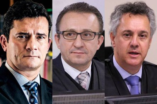 Sérgio Moro, Rogério Favreto e Gebran Neto.