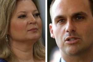 Joice Hasselmann e Eduardo Bolsonaro (Foto: Divulgação)