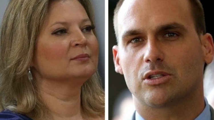 Joice Hasselmann e Eduardo Bolsonaro