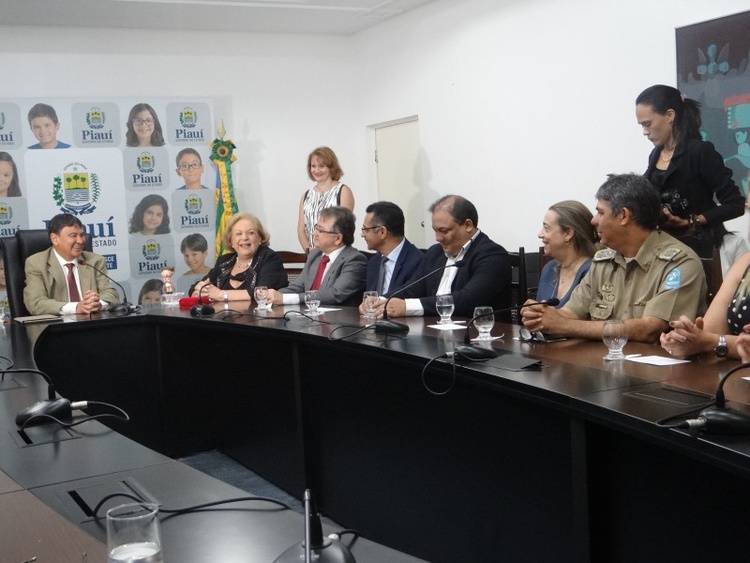 O Governador recebeu a delegação de SC no Palácio de Karnak