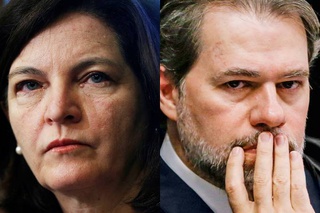 Raquel Dodge, procuradora-geral da República e Dias Toffoli, presidente do STF