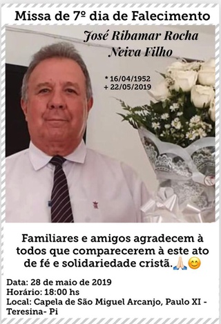 Missa de sétimo dia de Neiva Filho