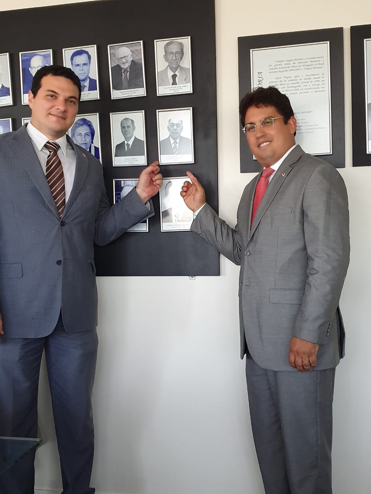 Celso e Carlos Júnior participam de reunião do Conselho Federal da OAB em Brasília.
