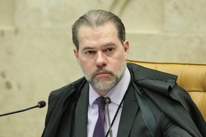 O presidente do STF, ministro Dias Toffoli, durante sessão do tribunal (Foto: Carlos Moura/STF)