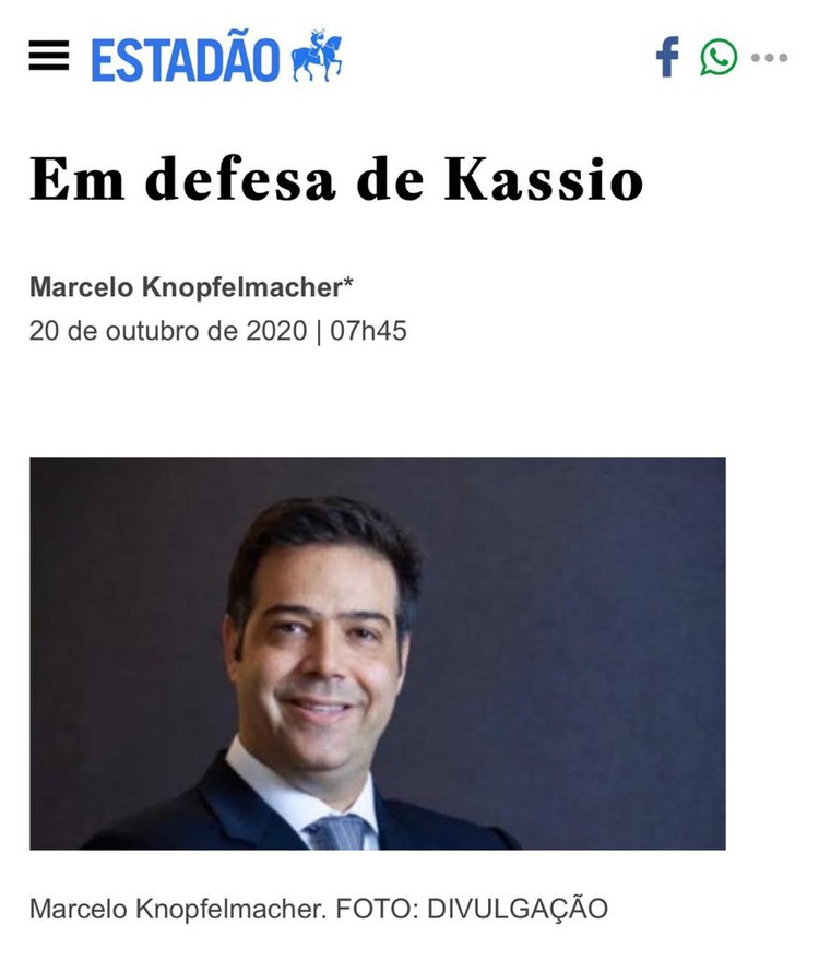 Ex-presidente da MDA Marcelo Knopfelmacher sai na defesa de Kassio