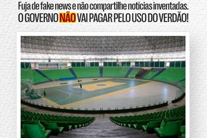 Governo afirma que NÃO irá pagar pelo uso do Verdão (Foto: Divulgação)