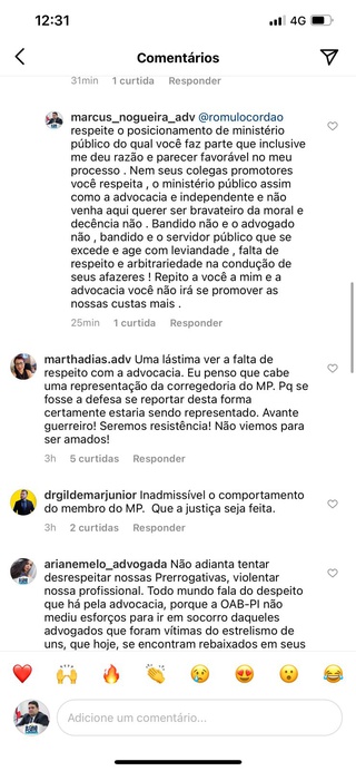 Promotor de justiça bate-boca com presidente das Prerrogativas da Ordem