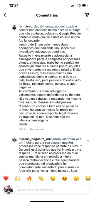 Promotor de justiça bate-boca com presidente das Prerrogativas da Ordem