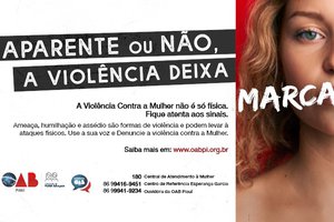 “Use Sua Voz e Denuncie a Violência Contra a Mulher”: OAB Piauí lança campanha de conscientização e prevenção no enfrentamento à violência contra a mulher (Foto: Divulgação)