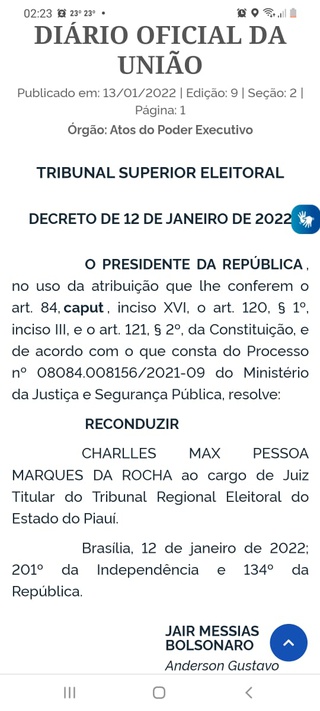 Advogado Charles Max é nomeado mais uma vez juiz do TRE/PI