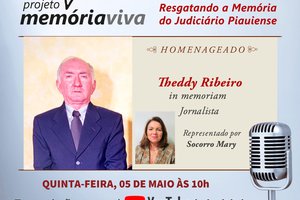 Memória Viva homenageia jornalista Theddy Ribeiro nesta quinta-feira (Foto: Divulgação)