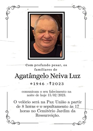 Advogado Agatangelo  Neiva Luz