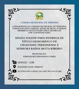Advogada Campo-maiorense recebe título de cidadania teresinense